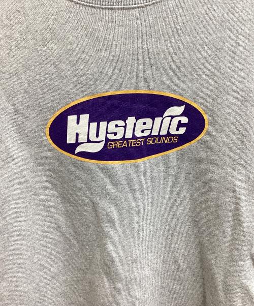 Hysteric Glamour（ヒステリックグラマー）Hysteric Glamour (ヒステリックグラマー) GREATEST SOUNDS スウェット グレー サイズ:Lの古着・服飾アイテム