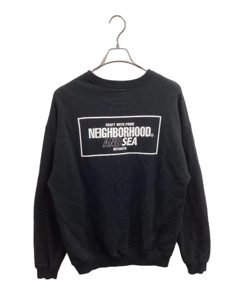 NEIGHBORHOOD（ネイバーフッド）NEIGHBORHOOD (ネイバーフッド) WIND AND SEA (ウィンダンシー) LOGO SWEATSHIRT / 231UWWSN-CSM01S ブラック サイズ:Ｍの古着・服飾アイテム