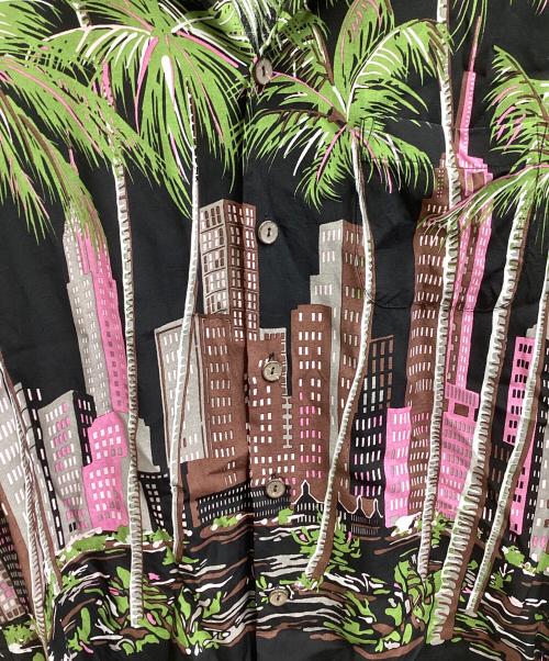 WACKO MARIA（ワコマリア）WACKO MARIA (ワコマリア) NYC ALOHA SHIRT ブラック サイズ:Mの古着・服飾アイテム