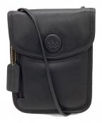 COACHコーチ）の古着「USAオリンピックショルダーバッグ / 6571218 / OLD COACH」｜ブラック