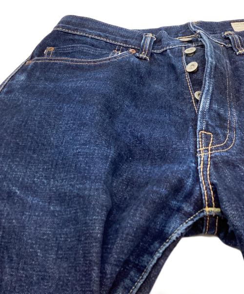 BONCOURA（ボンクラ）BONCOURA (ボンクラ) ボタンフライ セルビッチ ストレート デニムパンツ / 072-915-4225 インディゴ サイズ:W30の古着・服飾アイテム