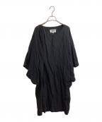 MM6 Maison Margielaエムエムシックスメゾンマルジェラ）の古着「レーヨンワンピース / S32CT0409」｜ブラック