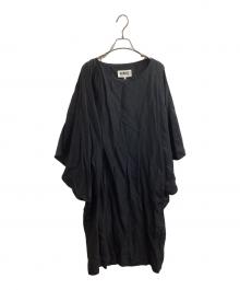 MM6 Maison Margiela（エムエムシックスメゾンマルジェラ）の古着「レーヨンワンピース / S32CT0409」｜ブラック