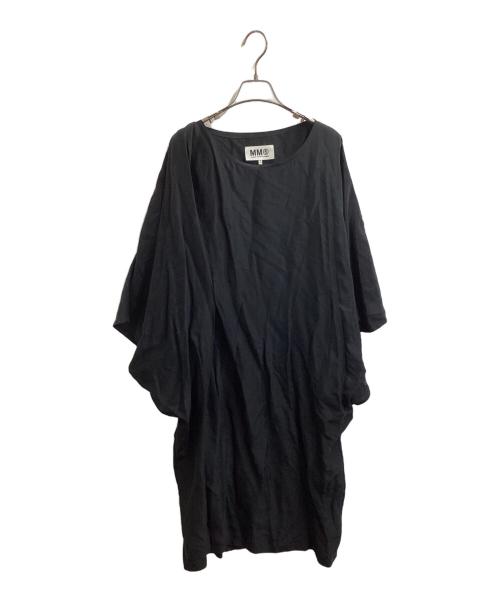 MM6 Maison Margiela（エムエムシックスメゾンマルジェラ）MM6 Maison Margiela (エムエムシックスメゾンマルジェラ) レーヨンワンピース / S32CT0409 ブラック サイズ:46の古着・服飾アイテム