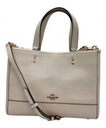 COACH（コーチ）の古着「デンプシー キャリーオール 2way ショルダーバッグ　/　CO976」｜アイボリー