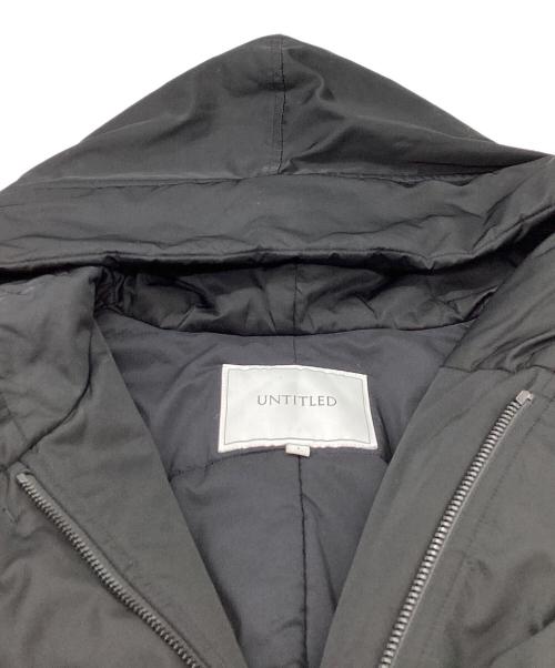 UNTITLED（アンタイトル）UNTITLED (アンタイトル) 中綿ツイルフーデットコート ブラック サイズ:1の古着・服飾アイテム
