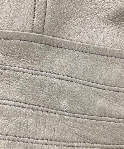 DIET BUTCHER SLIM SKIN（ダイエットブッチャースリムスキン）DIET BUTCHER SLIM SKIN (ダイエットブッチャースリムスキン) 19AW ニット切替ライダースジャケット アイボリー サイズ:1の古着・服飾アイテム