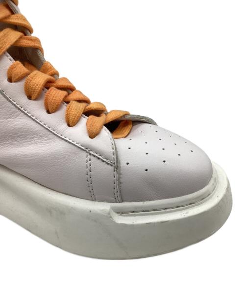 DIET BUTCHER SLIM SKIN（ダイエットブッチャースリムスキン）DIET BUTCHER SLIM SKIN (ダイエットブッチャースリムスキン) “plaster”レザーハイカットスニーカー ホワイト サイズ:41の古着・服飾アイテム
