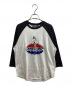 Hysteric Glamourヒステリックグラマー）の古着「GIRL ON THE TOP 七分袖Tシャツ / 02233CL03」｜ホワイト
