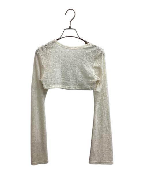 ANDMARY（アンドマリー）ANDMARY (アンドマリー) Betty shirring mini dress / am1634 ブラック×ホワイト サイズ:Freeの古着・服飾アイテム
