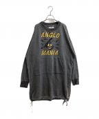 Vivienne Westwood ANGLOMANIAヴィヴィアンウエストウッドアングロマニア）の古着「コーマ裏毛スウェット ワンピース / 15-01-581007」｜グレー