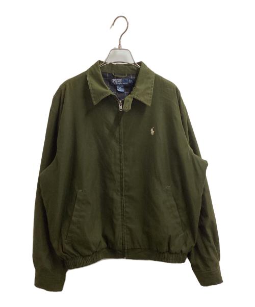 POLO RALPH LAUREN（ポロ・ラルフローレン）POLO RALPH LAUREN (ポロ・ラルフローレン) ピーチスキンスイングトップ オリーブ サイズ:Mの古着・服飾アイテム