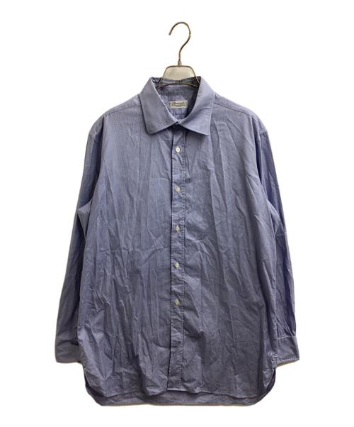 Charvet（シャルベ）Charvet (シャルベ) レギュラーカラーシャツ ブルー サイズ:41（採寸値参照）の古着・服飾アイテム