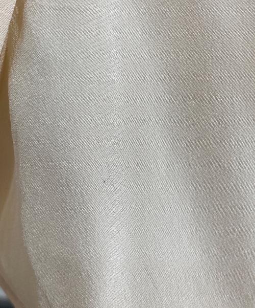 CHANEL（シャネル）CHANEL (シャネル) シルクフリルブラウス ベージュ サイズ:38の古着・服飾アイテム