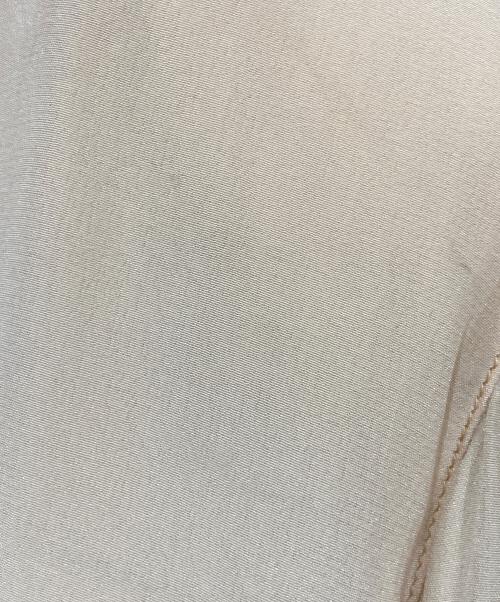 CHANEL（シャネル）CHANEL (シャネル) シルクフリルブラウス ベージュ サイズ:38の古着・服飾アイテム