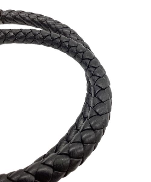 BOTTEGA VENETA（ボッテガベネタ）BOTTEGA VENETA (ボッテガベネタ) イントレチャート ワンショルダーバッグ ブラックの古着・服飾アイテム