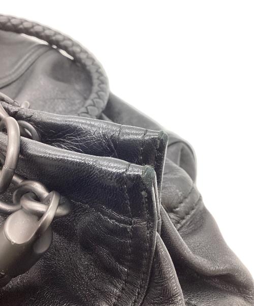 BOTTEGA VENETA（ボッテガベネタ）BOTTEGA VENETA (ボッテガベネタ) イントレチャート ワンショルダーバッグ ブラックの古着・服飾アイテム