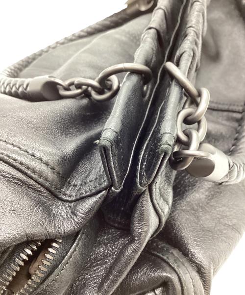 BOTTEGA VENETA（ボッテガベネタ）BOTTEGA VENETA (ボッテガベネタ) イントレチャート ワンショルダーバッグ ブラックの古着・服飾アイテム