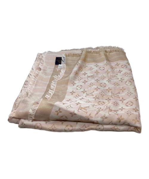 LOUIS VUITTON（ルイ ヴィトン）LOUIS VUITTON (ルイ ヴィトン) ショール・モノグラム シャイン ピンクの古着・服飾アイテム