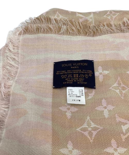 LOUIS VUITTON（ルイ ヴィトン）LOUIS VUITTON (ルイ ヴィトン) ショール・モノグラム シャイン ピンクの古着・服飾アイテム