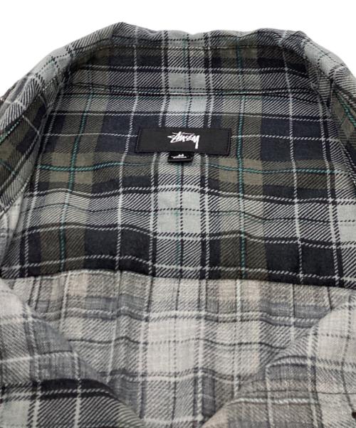 stussy（ステューシー）stussy (ステューシー) 26SS MATTHEW PLAID SHIRT グレー サイズ:Mの古着・服飾アイテム