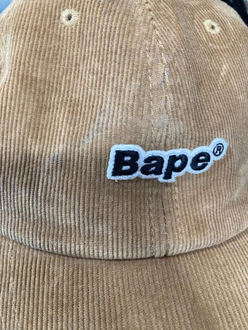 A BATHING APE（アベイシングエイプ）A BATHING APE (アベイシングエイプ) コーデュロイキャップ　/　001CPG801006X ベージュの古着・服飾アイテム