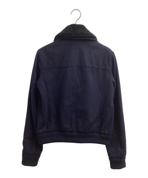 Cinquanta（チンクワンタ）Cinquanta (チンクワンタ) レザー切替ブルゾン ネイビー サイズ:50の古着・服飾アイテム