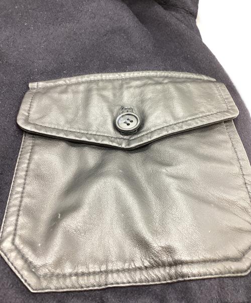 Cinquanta（チンクワンタ）Cinquanta (チンクワンタ) レザー切替ブルゾン ネイビー サイズ:50の古着・服飾アイテム
