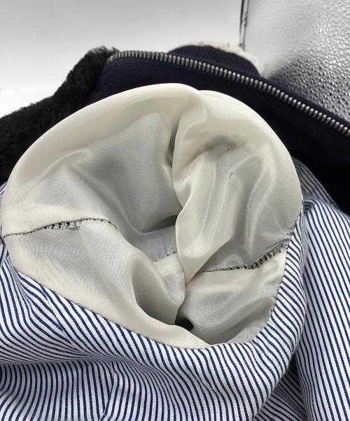 Cinquanta（チンクワンタ）Cinquanta (チンクワンタ) レザー切替ブルゾン ネイビー サイズ:50の古着・服飾アイテム