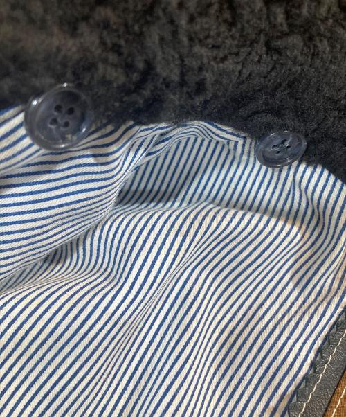 Cinquanta（チンクワンタ）Cinquanta (チンクワンタ) レザー切替ブルゾン ネイビー サイズ:50の古着・服飾アイテム