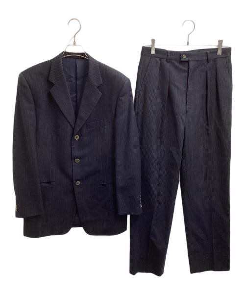 PAUL SMITH（ポールスミス）PAUL SMITH (ポールスミス) ウール ストライプ セットアップスーツ  ネイビー サイズ:Mの古着・服飾アイテム