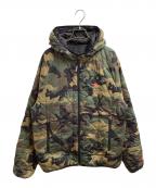 New Eraニューエラ）の古着「PUFF JAKCET REVERSIBL」｜ブラック×グリーン
