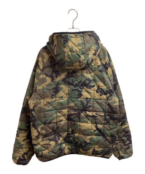 New Era（ニューエラ）New Era (ニューエラ) PUFF JAKCET REVERSIBL ブラック×グリーン サイズ:Lの古着・服飾アイテム