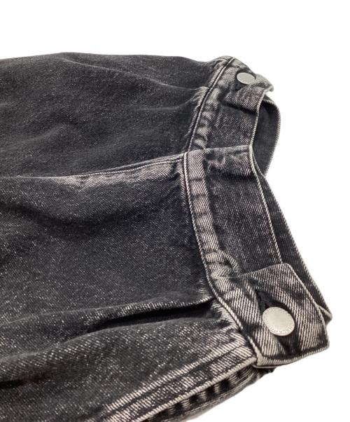 JOHN LAWRENCE SULLIVAN（ジョン ローレンス サリバン）JOHN LAWRENCE SULLIVAN (ジョン ローレンス サリバン) WASHED DENIM MASSIVE ROUNDED SLEEVE JACKET　/　1B011-0325-36 ブラック サイズ:46の古着・服飾アイテム