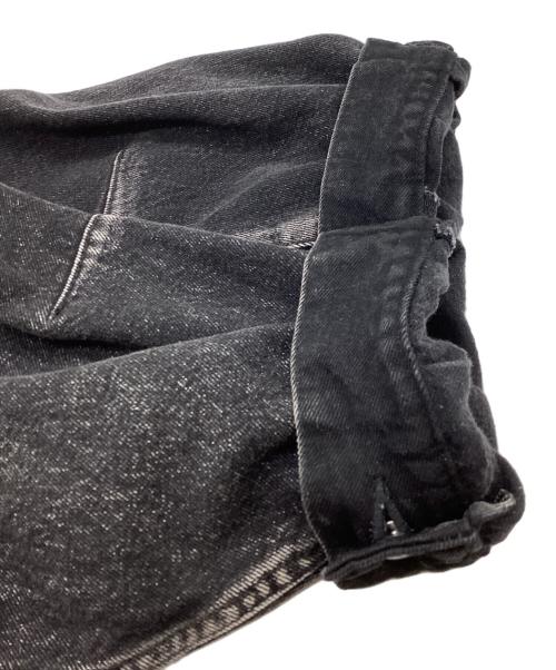JOHN LAWRENCE SULLIVAN（ジョン ローレンス サリバン）JOHN LAWRENCE SULLIVAN (ジョン ローレンス サリバン) WASHED DENIM MASSIVE ROUNDED SLEEVE JACKET　/　1B011-0325-36 ブラック サイズ:46の古着・服飾アイテム