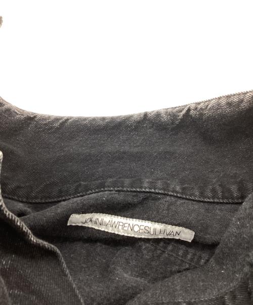 JOHN LAWRENCE SULLIVAN（ジョン ローレンス サリバン）JOHN LAWRENCE SULLIVAN (ジョン ローレンス サリバン) WASHED DENIM MASSIVE ROUNDED SLEEVE JACKET　/　1B011-0325-36 ブラック サイズ:46の古着・服飾アイテム