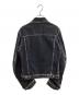 JOHN LAWRENCE SULLIVAN (ジョン ローレンス サリバン) WASHED DENIM MASSIVE ROUNDED SLEEVE JACKET　/　1B011-0325-36 ブラック サイズ:46：25000円