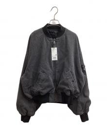BEAMS（ビームス）の古着「Fade Bomber Jacket　/　11-18-4095-139-19-18」｜グレー