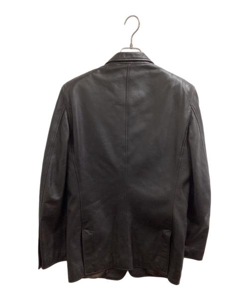 PAUL SMITH（ポールスミス）Paul Smith (ポールスミス) ラムレザー3Bジャケット　/　633223 ブラウン サイズ:Sの古着・服飾アイテム