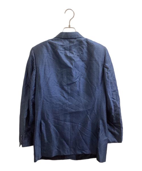 Belvest（ベルヴェスト）Belvest (ベルヴェスト) シルクダブルジャケット ネイビー サイズ:48の古着・服飾アイテム