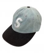 SUPREMEシュプリーム）の古着「PIGMENT COATED 2-TONE S LOGO 6-PANEL / 25FW」｜インディゴ