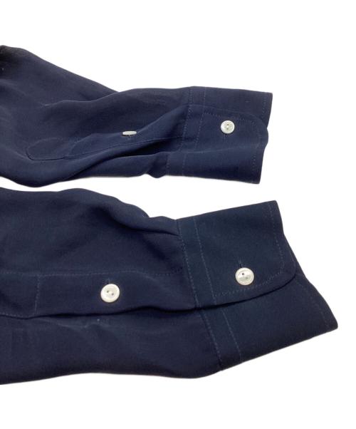 POLO RALPH LAUREN（ポロ・ラルフローレン）POLO RALPH LAUREN (ポロ・ラルフローレン) シルクスキッパーブラウス ネイビー サイズ:XSの古着・服飾アイテム