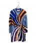 Emilio Pucci（エミリオ プッチ）の古着「スパイラルファーコート / 2017コレクション 」｜ブルー
