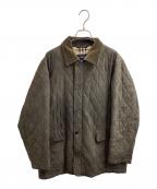 BURBERRYバーバリー）の古着「フェイクスエードキルティングジャケット / BBP02-115-78」｜ブラウン