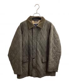 BURBERRY（バーバリー）の古着「フェイクスエードキルティングジャケット / BBP02-115-78」｜ブラウン