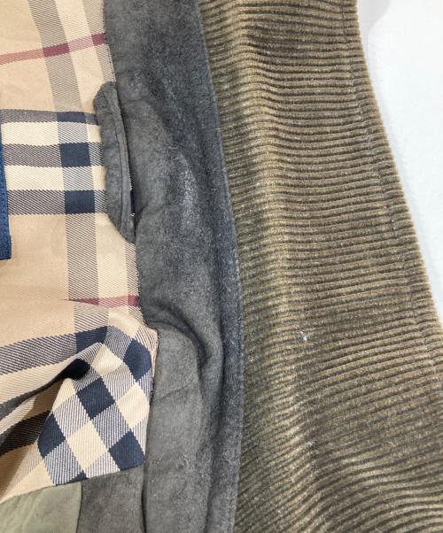 BURBERRY（バーバリー）BURBERRY (バーバリー) フェイクスエードキルティングジャケット / BBP02-115-78 ブラウン サイズ:Mの古着・服飾アイテム