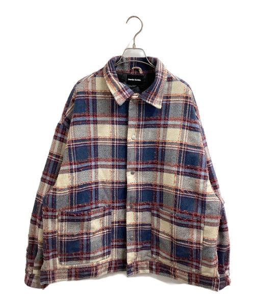 DANKE SCHON（ダンケ シェーン）Danke schon (ダンケ シェーン) 中綿チェックジャケット レッド×ブルー サイズ:Freeの古着・服飾アイテム
