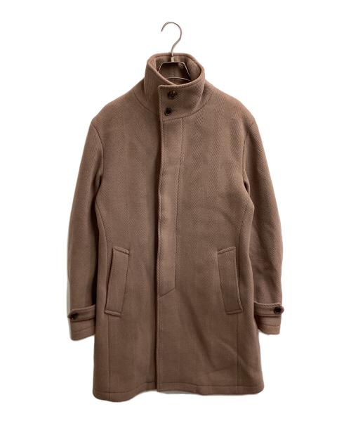 Junhashimoto（ジュンハシモト）junhashimoto (ジュンハシモト) スタンドカラーコート　/　1012120006 ブラウン サイズ:3の古着・服飾アイテム