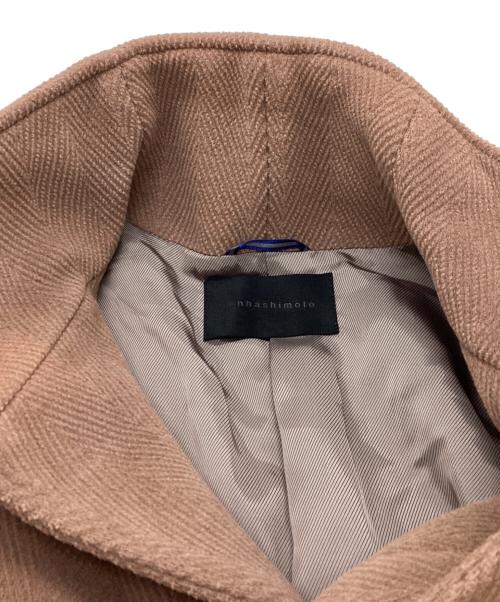 Junhashimoto（ジュンハシモト）junhashimoto (ジュンハシモト) スタンドカラーコート　/　1012120006 ブラウン サイズ:3の古着・服飾アイテム
