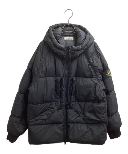 STONE ISLAND（ストーンアイランド）STONE ISLAND (ストーンアイランド) / GARMENT DYED CRINKLE REPS RECYCLED NYLON DOWN　/　791540723 ブラック サイズ:Lの古着・服飾アイテム